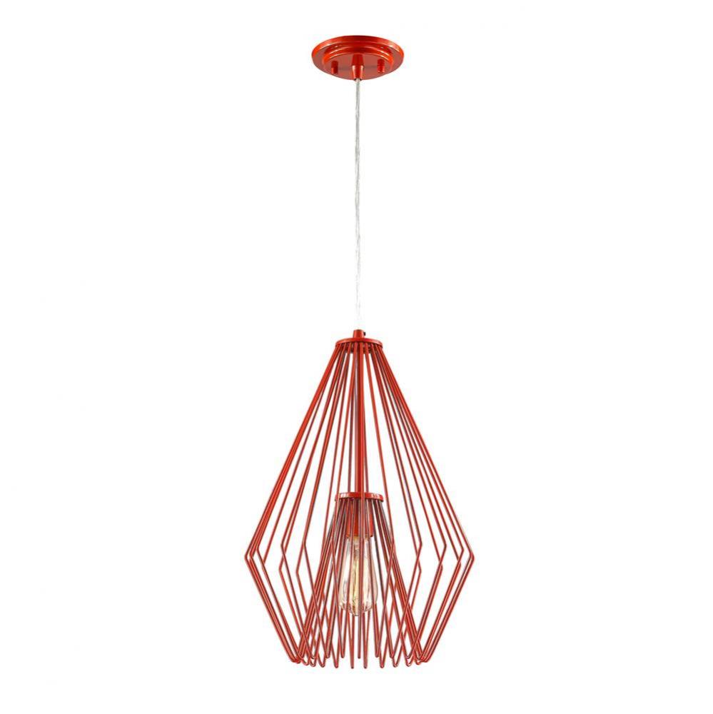 Z-Lite Lighting SOLID COLORS 442MP12-RD Mini Pendant - Red