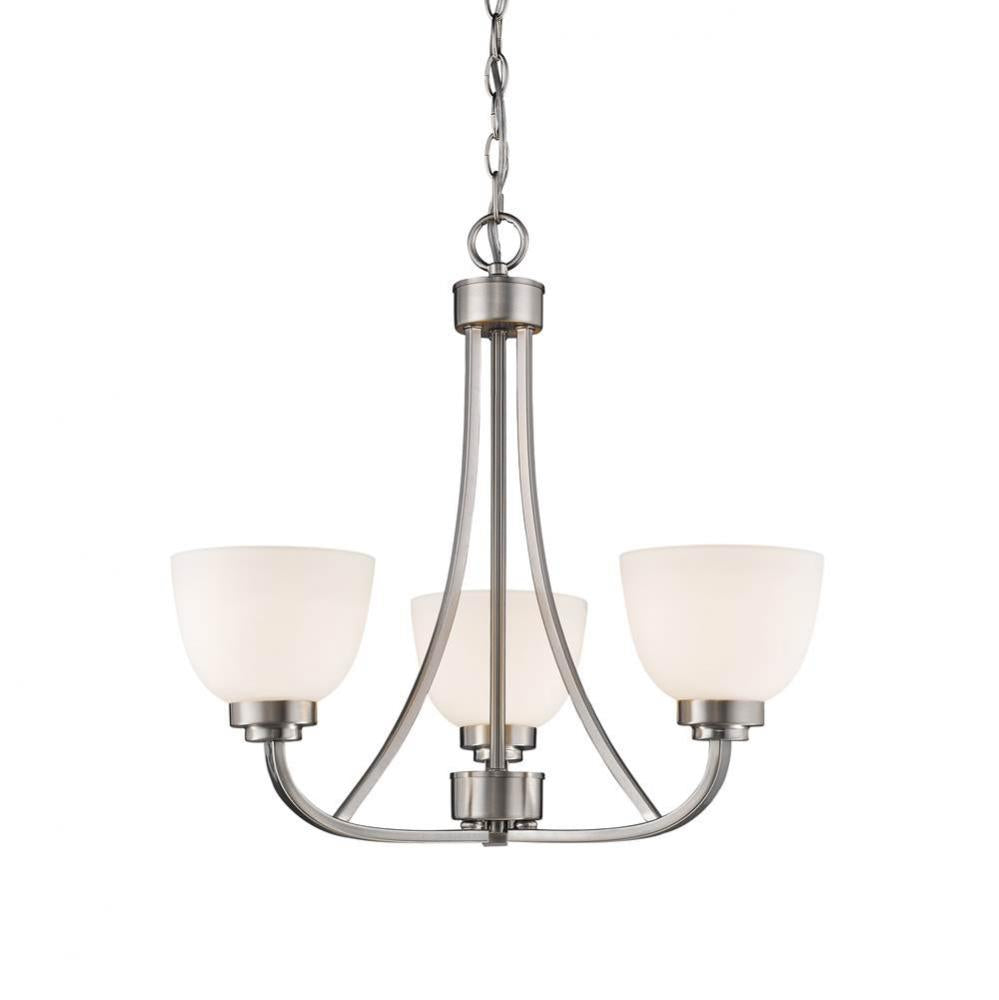 Z-Lite Lighting NICKEL TONES 443-3-BN Chandelier - Nickel