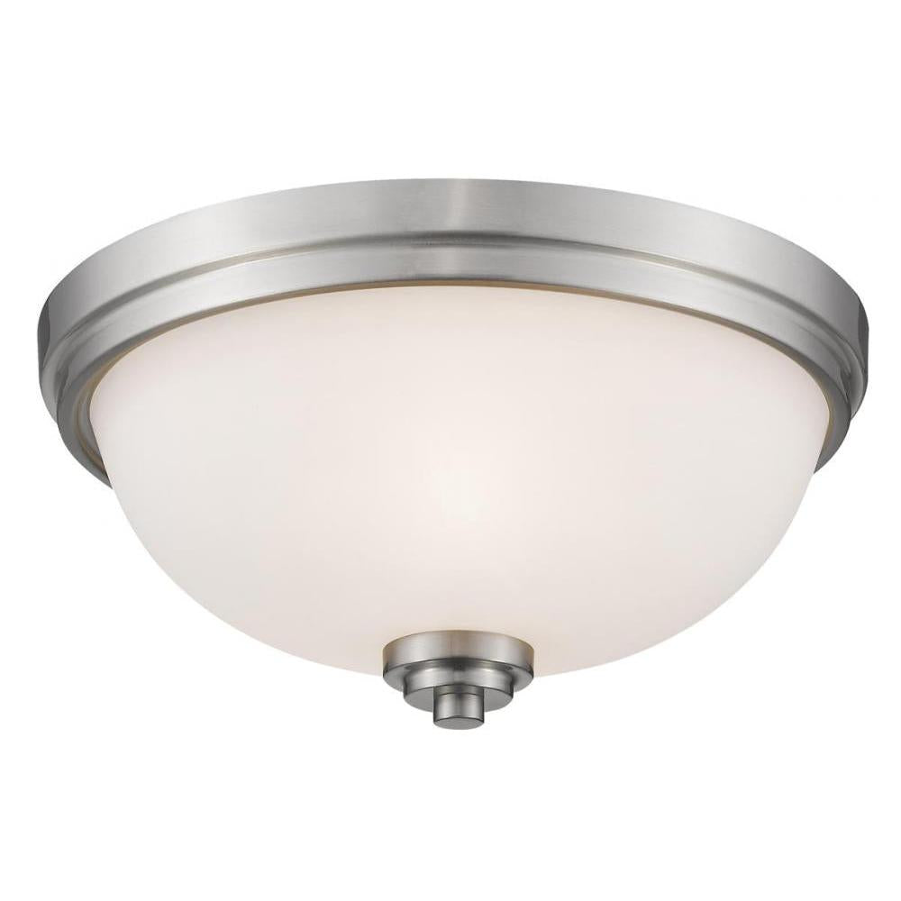 3 Light Flush Mount Light-Matte Opal