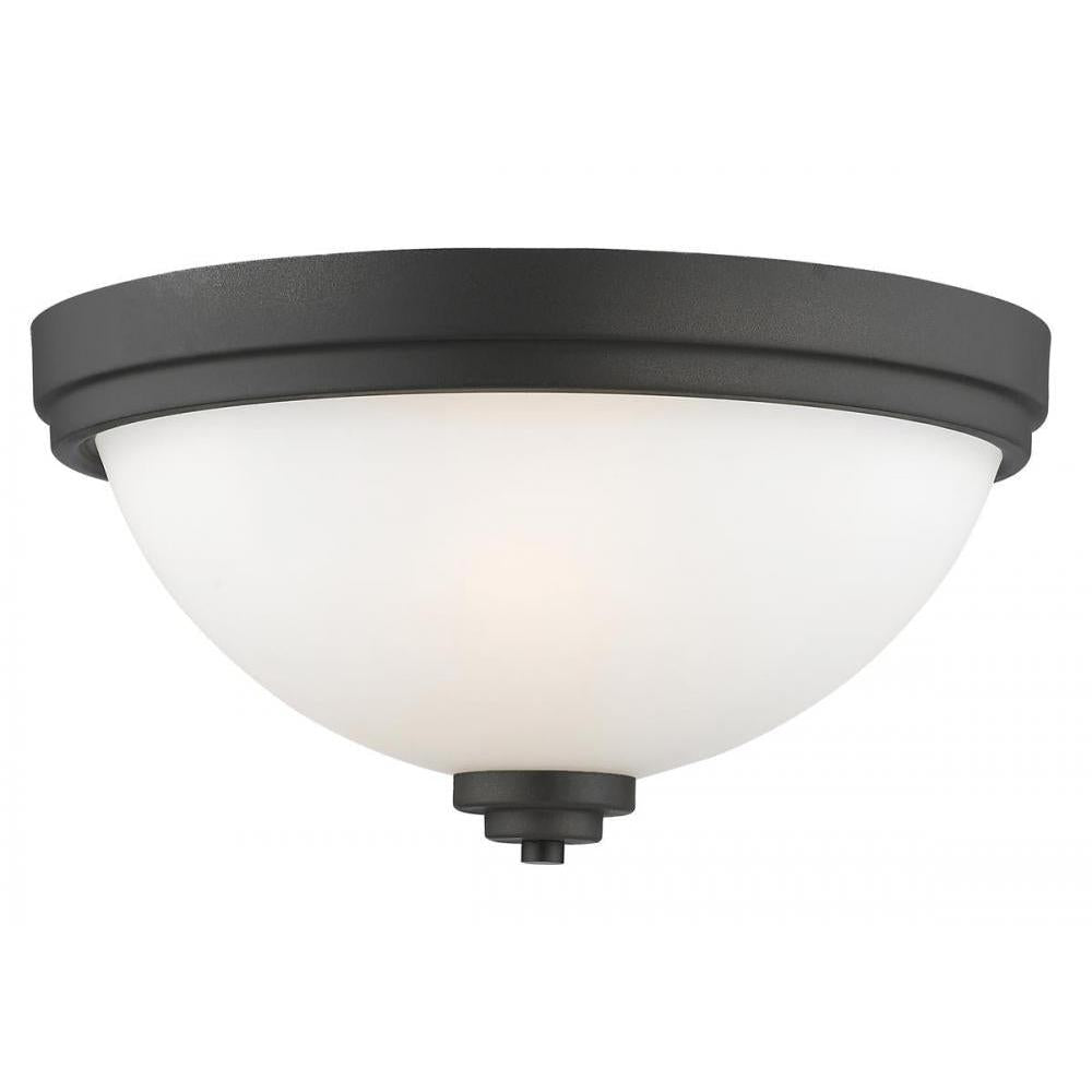 3 Light Flush Mount Light-Matte Opal