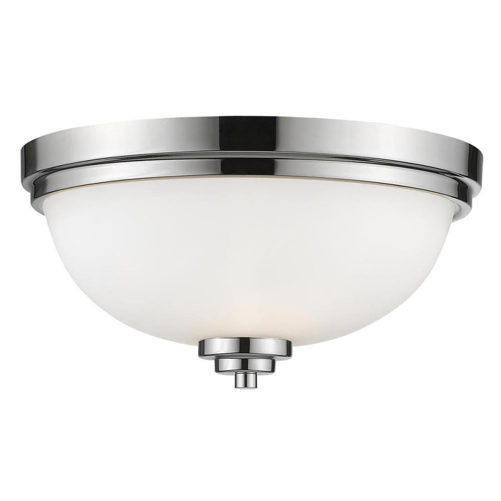 3 Light Flush Mount Light-Matte Opal