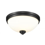 3 Light Flush Mount Light-Matte Opal