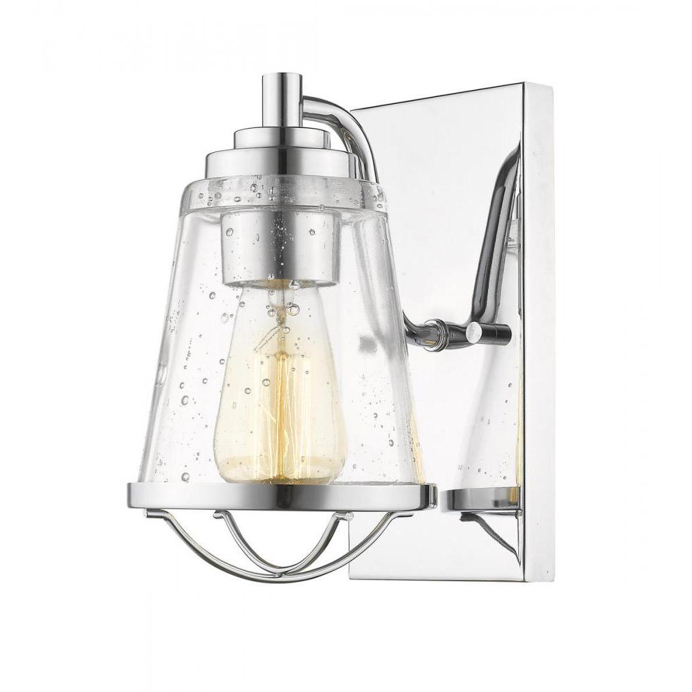 1 Light Wall Sconce-Clear Seedy