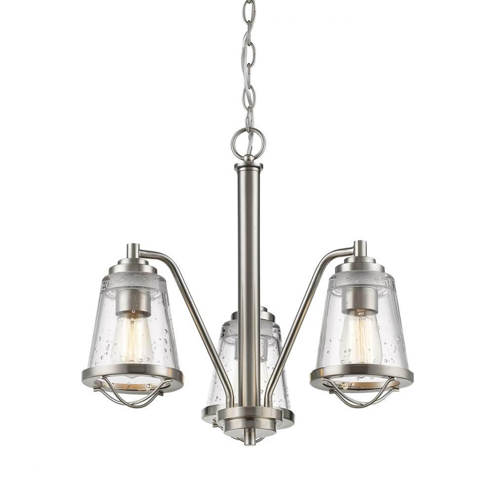 Z-Lite Lighting NICKEL TONES 444-3-BN Chandelier - Nickel