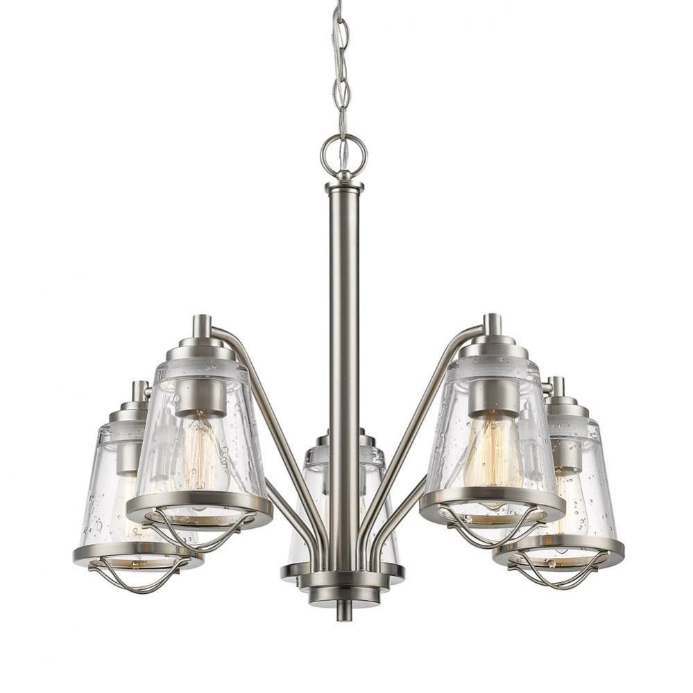 Z-Lite Lighting NICKEL TONES 444-5-BN Chandelier - Nickel