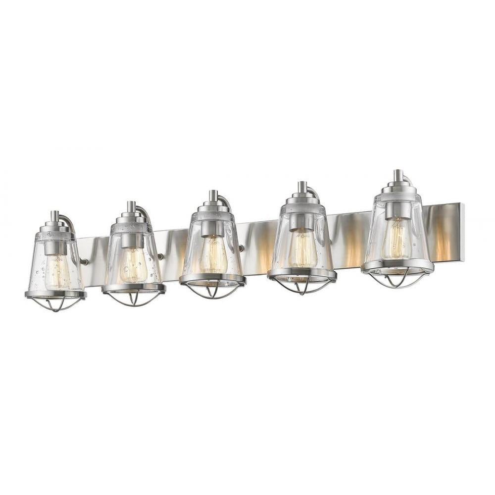 5 Light Vanity-Clear Seedy