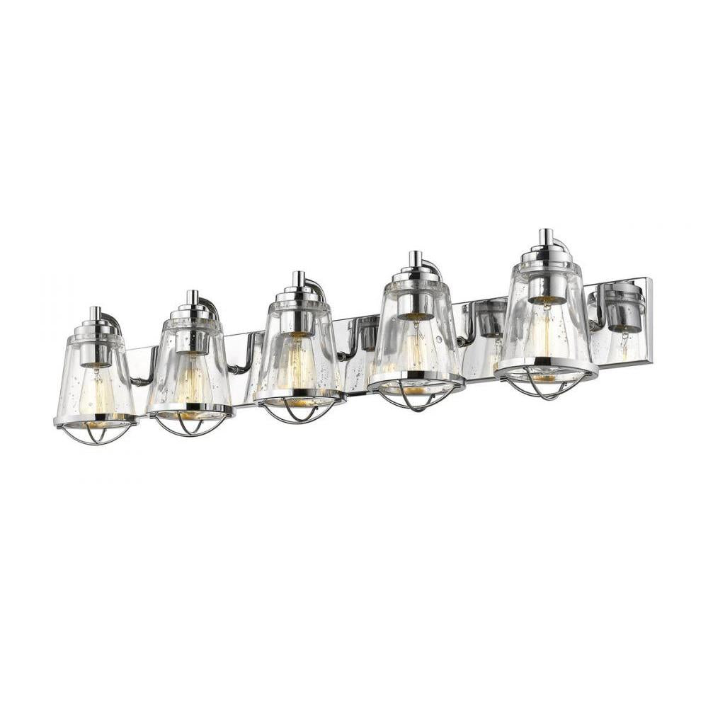 5 Light Vanity-Clear Seedy