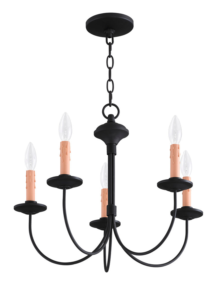 Livex Lighting HERITAGE 4455-04 Chandelier Traditional - Black