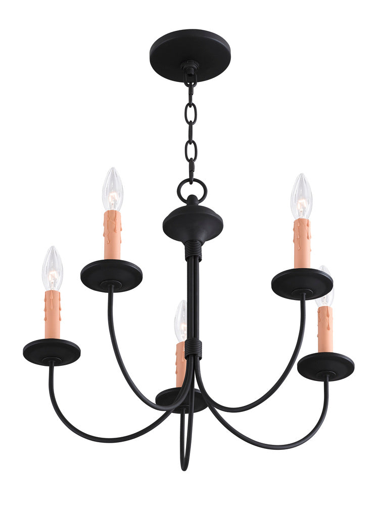 Livex Lighting HERITAGE 4455-04 Chandelier Traditional - Black