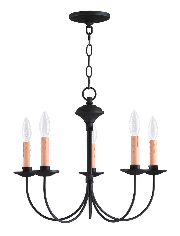 Livex Lighting HERITAGE 4455-04 Chandelier Traditional - Black