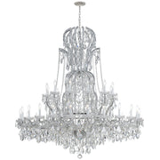 Crystorama Maria Theresa 4460-CH-CL-MWP – 64 Inch – 37 Light – Chandelier – Clear Crystal – Polished Chrome – Dry Rated