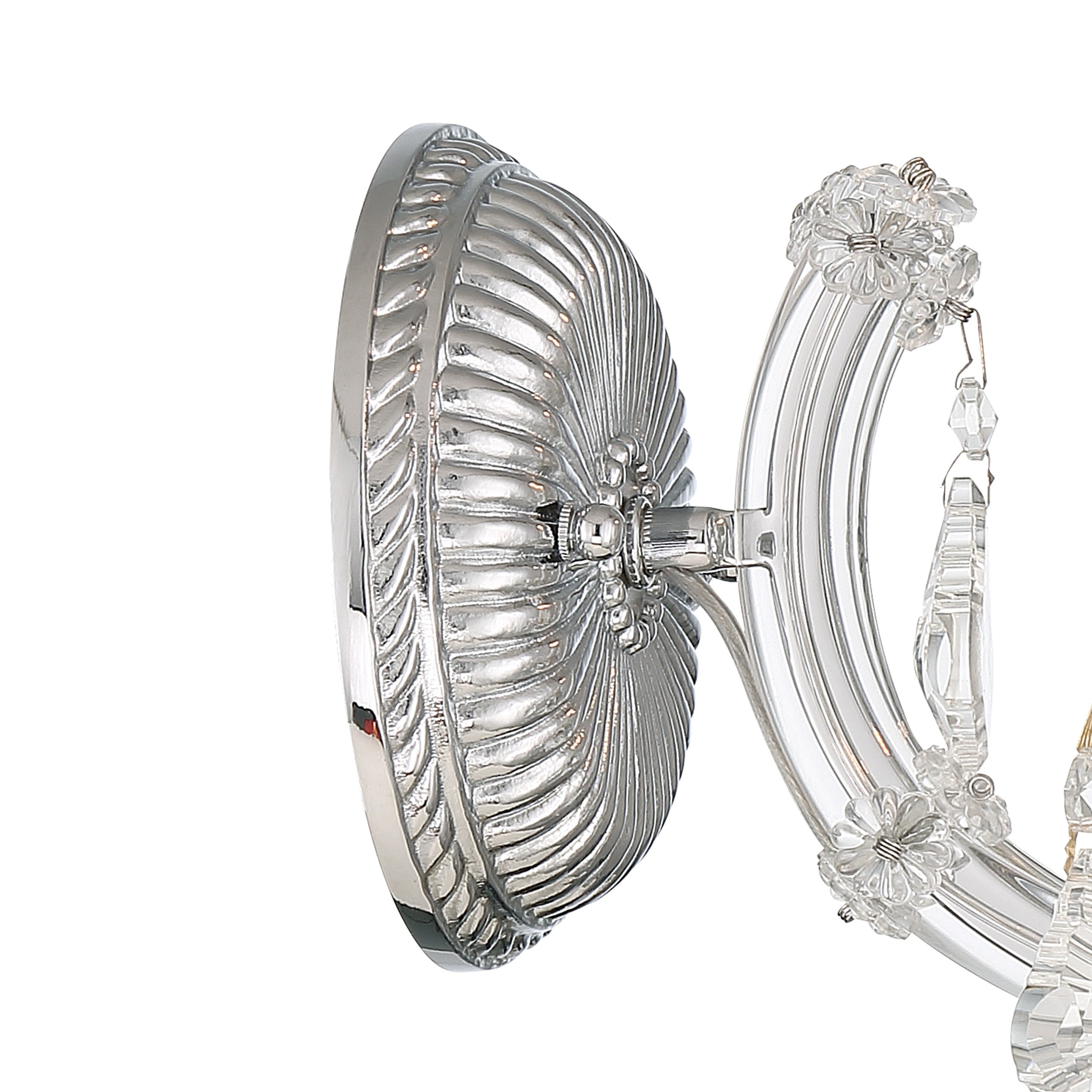 Crystorama Maria Theresa 4471-CH-CL-MWP – 6 Inch – 1 Light – Sconce – Clear Crystal – Polished Chrome – Dry Rated