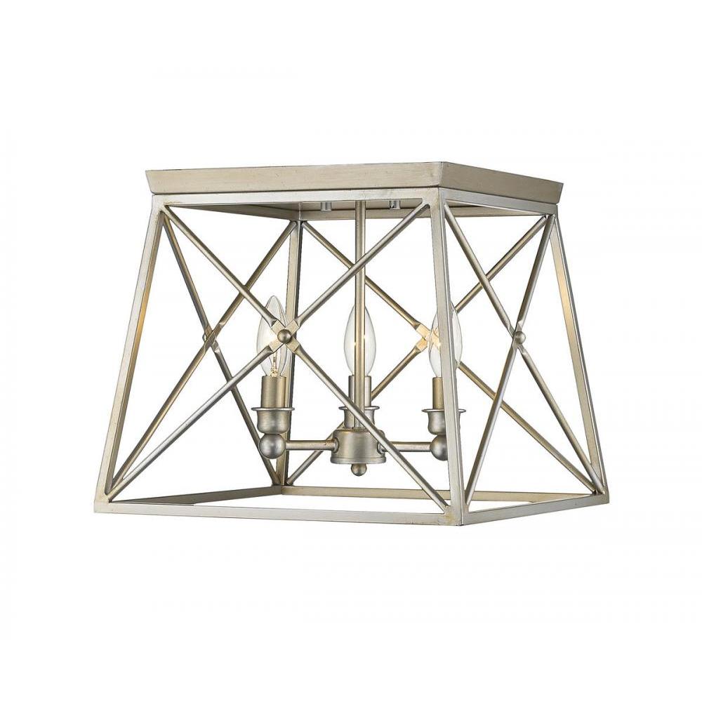 3 Light Flush Mount Light