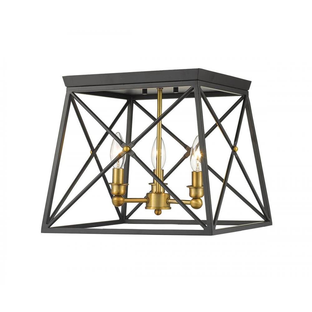 3 Light Flush Mount Light