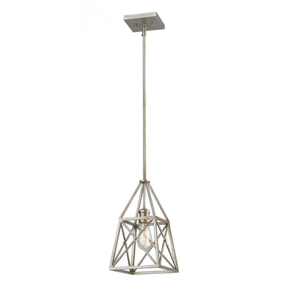 1 Light Pendant-Antique Silver