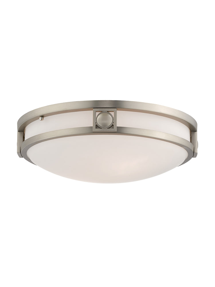 Livex Lighting TITANIA 4487-91 Flush Mount Transitional - Brushed Nickel