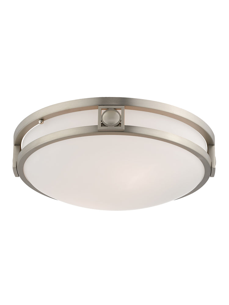 Livex Lighting TITANIA 4487-91 Flush Mount Transitional - Brushed Nickel