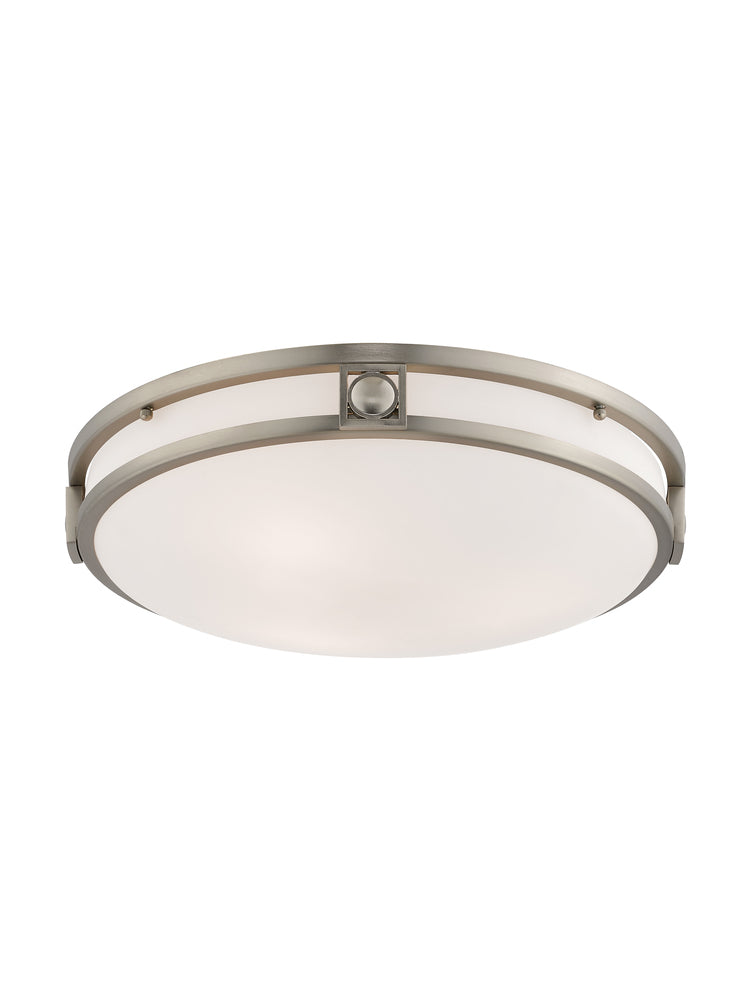 Livex Lighting TITANIA 4488-91 Flush Mount Transitional - Brushed Nickel