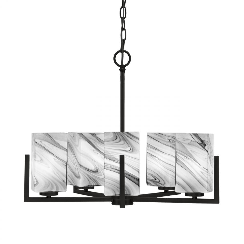 Toltec Company ATLAS 4505-MB-549 Chandelier - Black