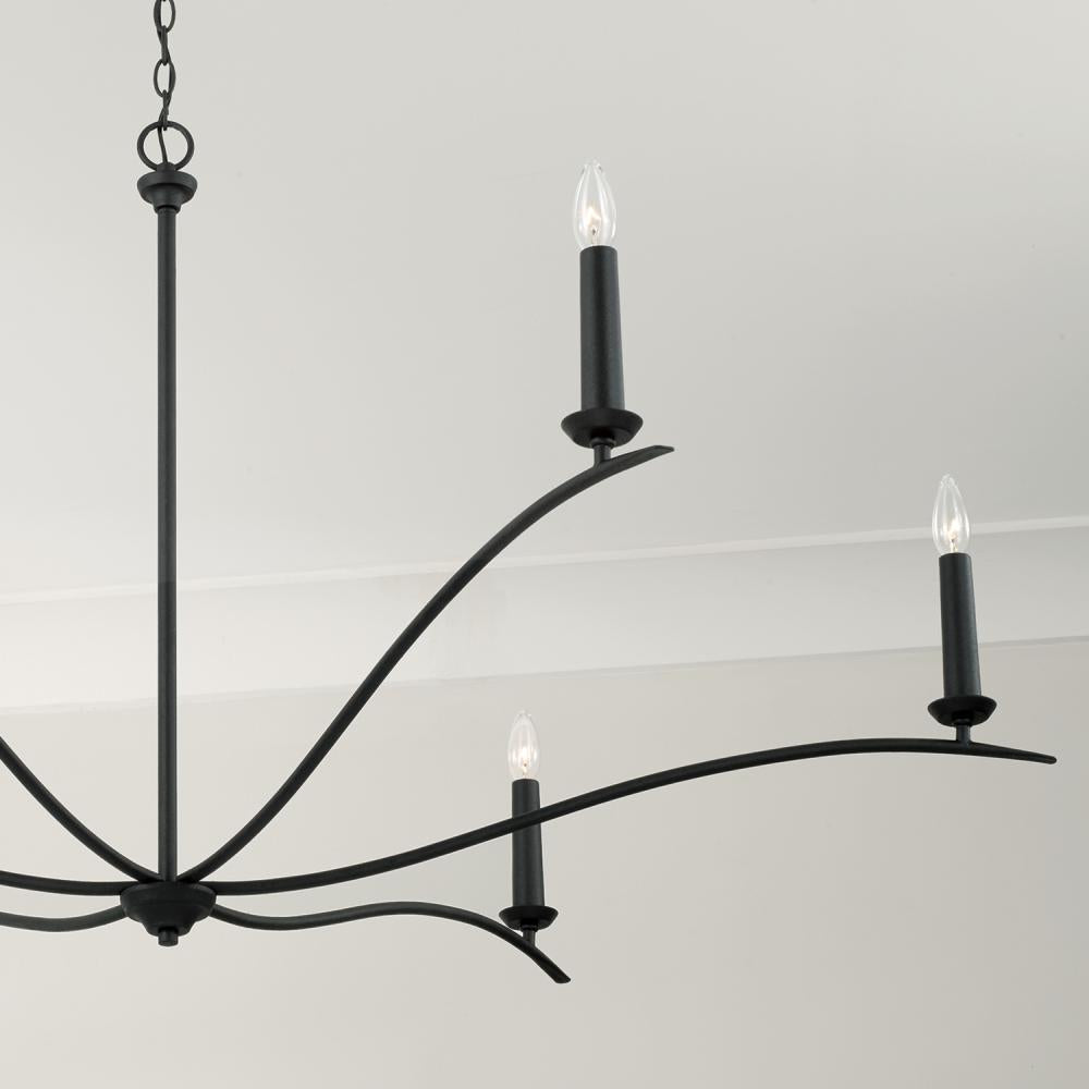 Capital Lighting GRADY 450661BI Chandelier Transitional - Black Iron