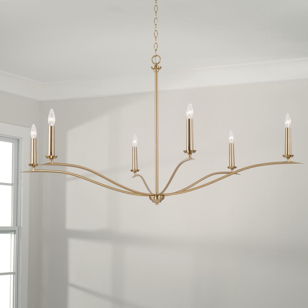 Capital Lighting GRADY 450661MA Chandelier Transitional - Matte Brass