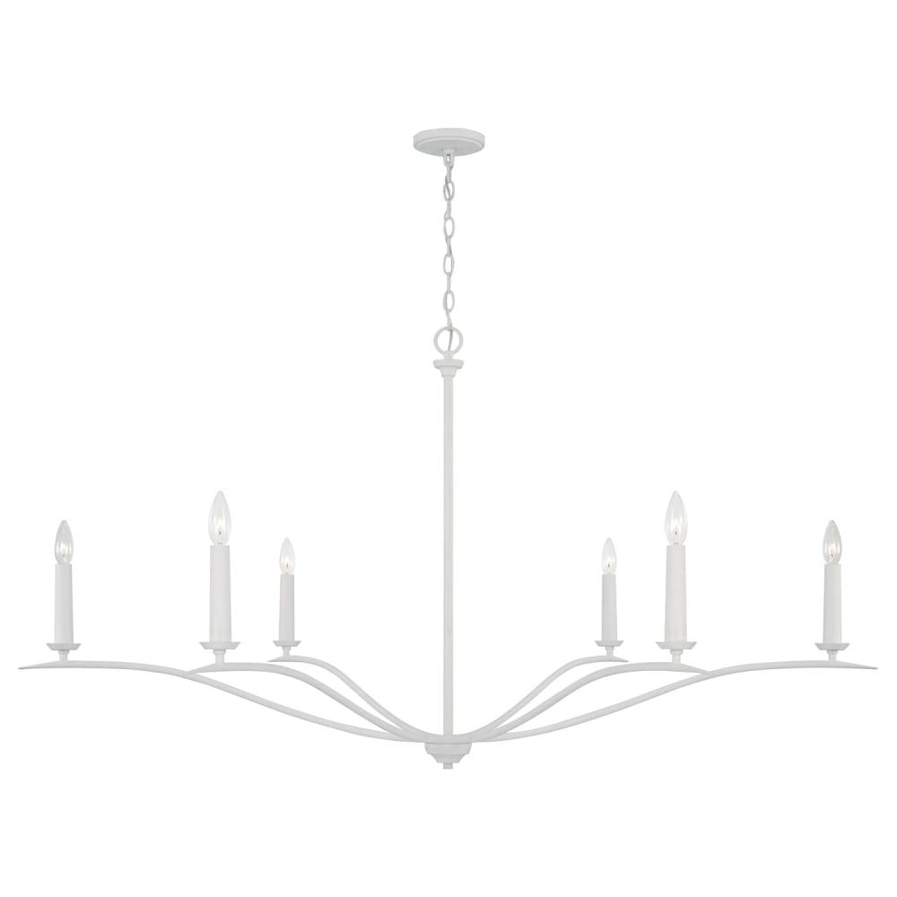 Capital Lighting GRADY 450661XW Chandelier Transitional - Textured White