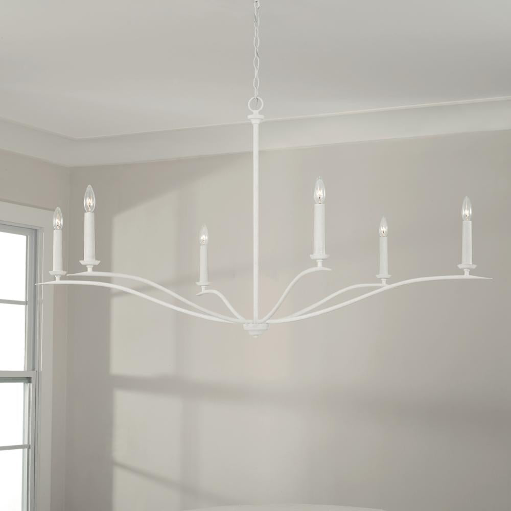 Capital Lighting GRADY 450661XW Chandelier Transitional - Textured White