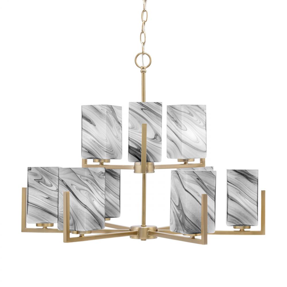 Toltec Company ATLAS 4509-NAB-549 Chandelier - Brass