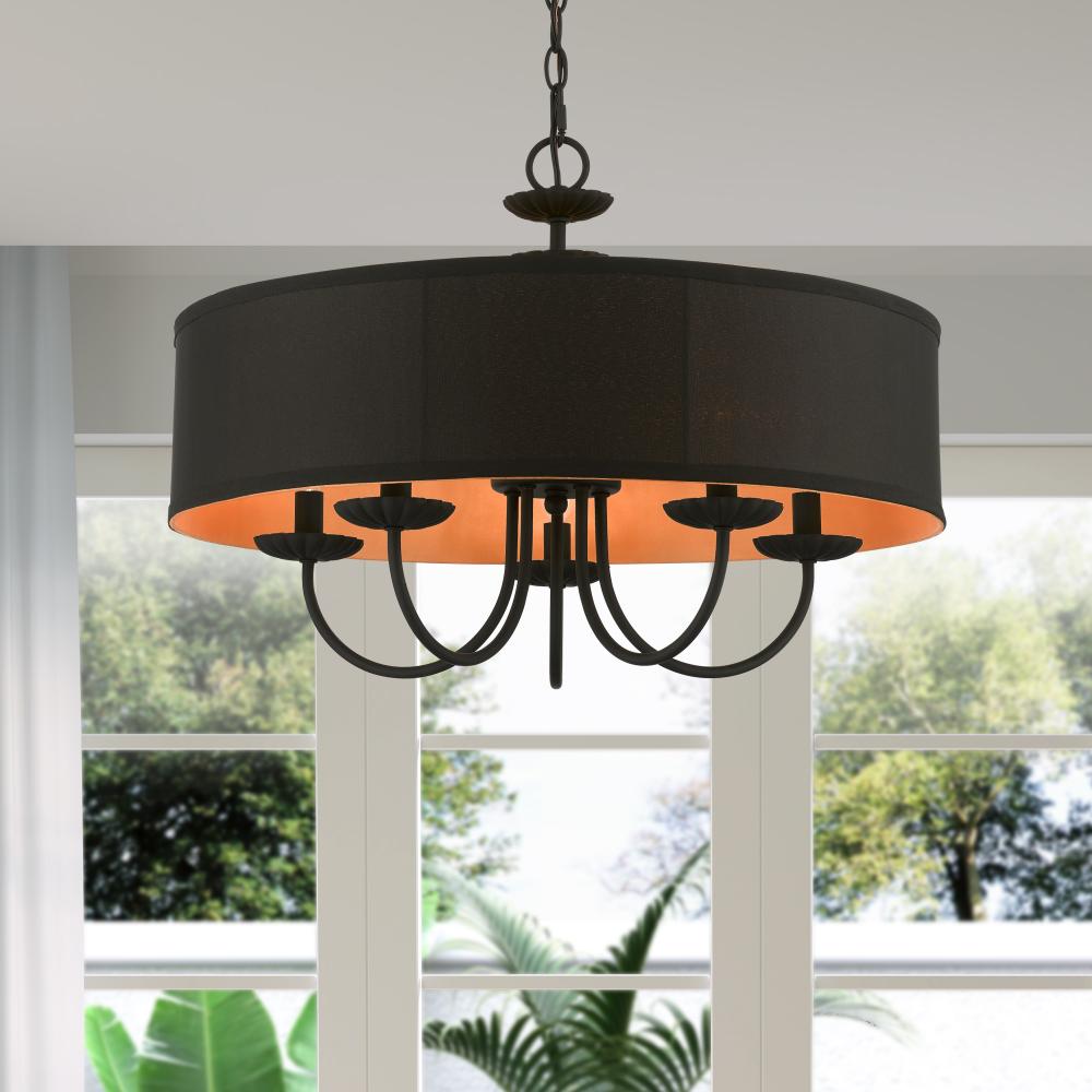 Livex Lighting WINCHESTER 45125-04 Pendant Transitional - Black