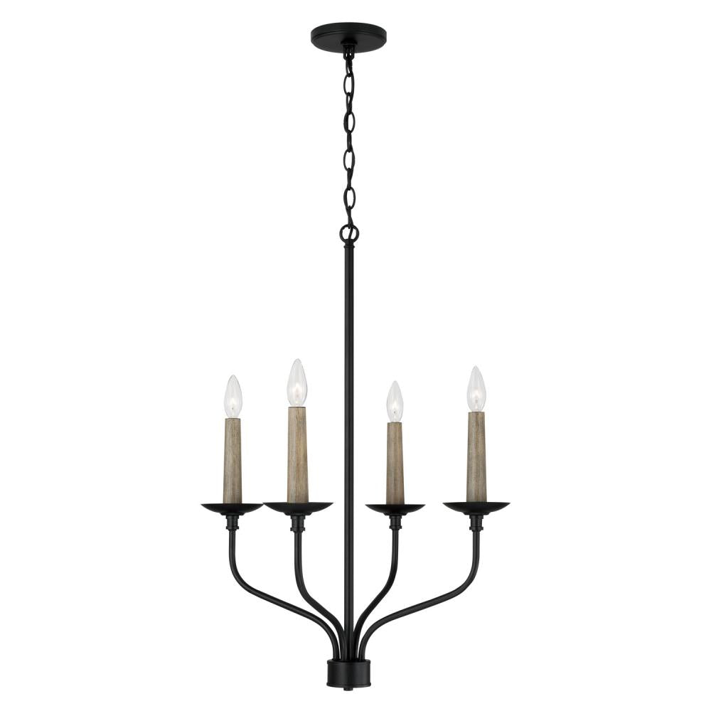 Capital Lighting WILDER 451541MB Chandelier Farm House - Matte Black