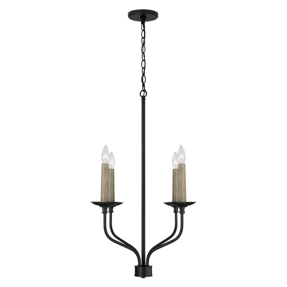 Capital Lighting WILDER 451541MB Chandelier Farm House - Matte Black