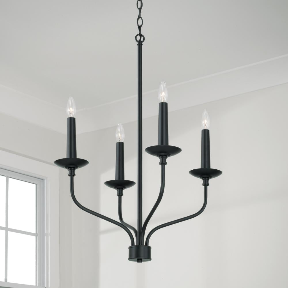 Capital Lighting WILDER 451541MB Chandelier Farm House - Matte Black