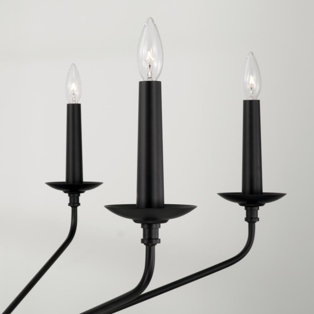 Capital Lighting WILDER 451562MB Chandelier Farm House - Matte Black