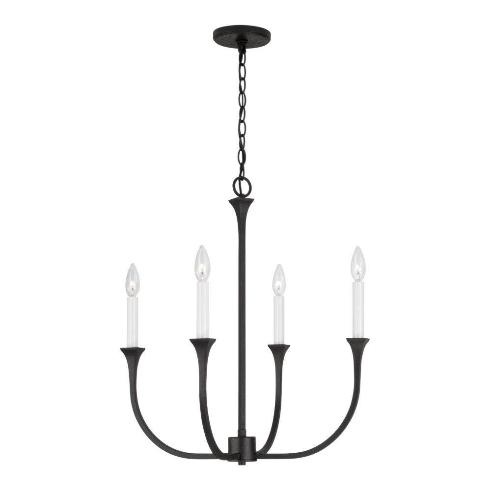 Capital Lighting DECKLAN 452341BI Chandelier Contemporary - Black Iron