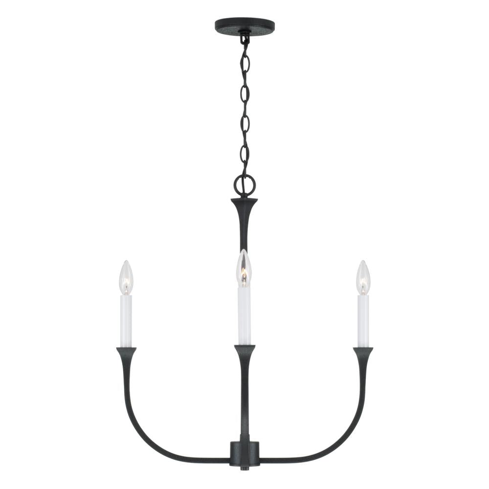 Capital Lighting DECKLAN 452341BI Chandelier Contemporary - Black Iron