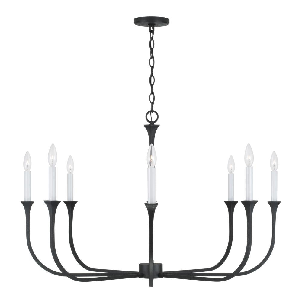 Capital Lighting DECKLAN 452381BI Chandelier Contemporary - Black Iron