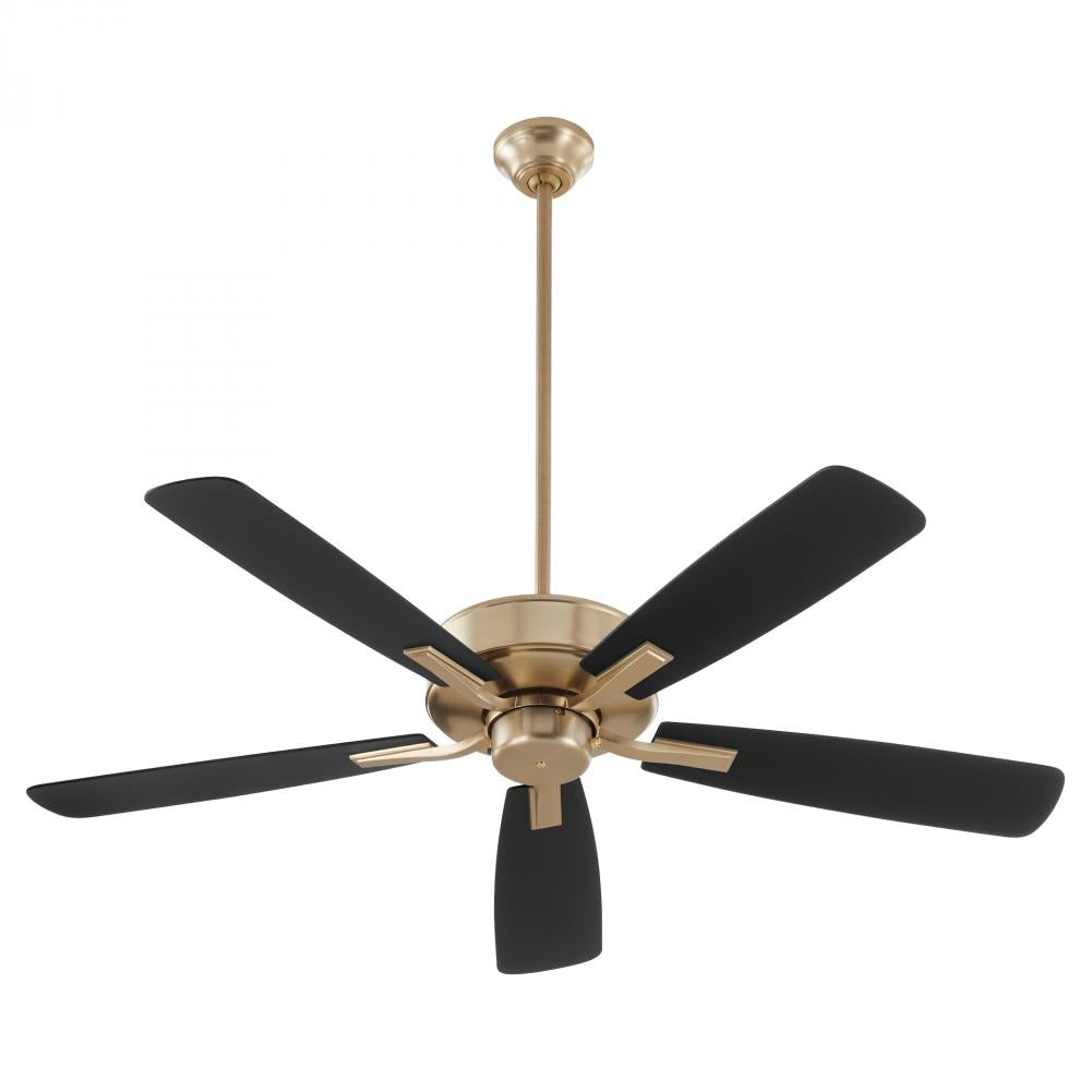 Quorum Lighting OVATION 4525-80 Fan Transitional - Aged Brass