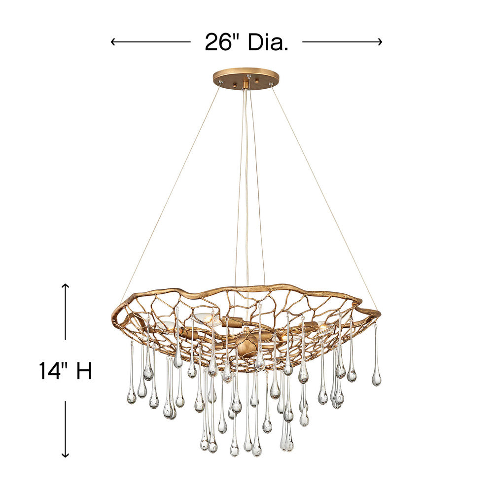 Hinkley Lighting LAGUNA 45304BNG Chandelier Bohemian - Burnished Gold