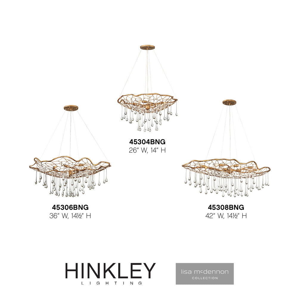 Hinkley Lighting LAGUNA 45304BNG Chandelier Bohemian - Burnished Gold