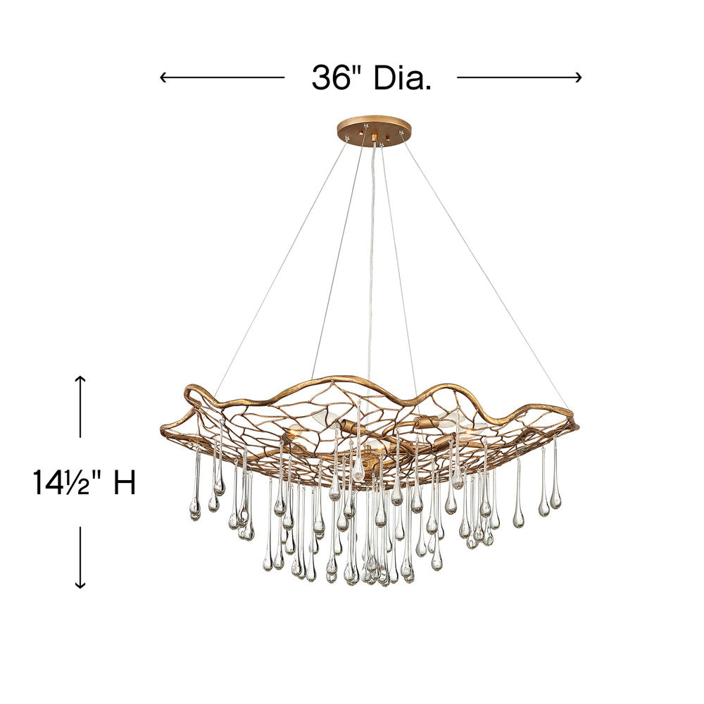 Hinkley Lighting LAGUNA 45306BNG Chandelier Bohemian - Burnished Gold