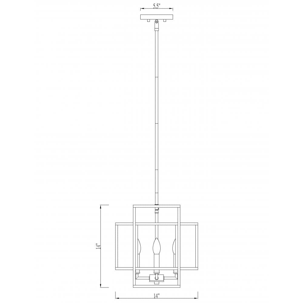 Z-Lite Lighting 454-14MB Pendant Contemporary - Black