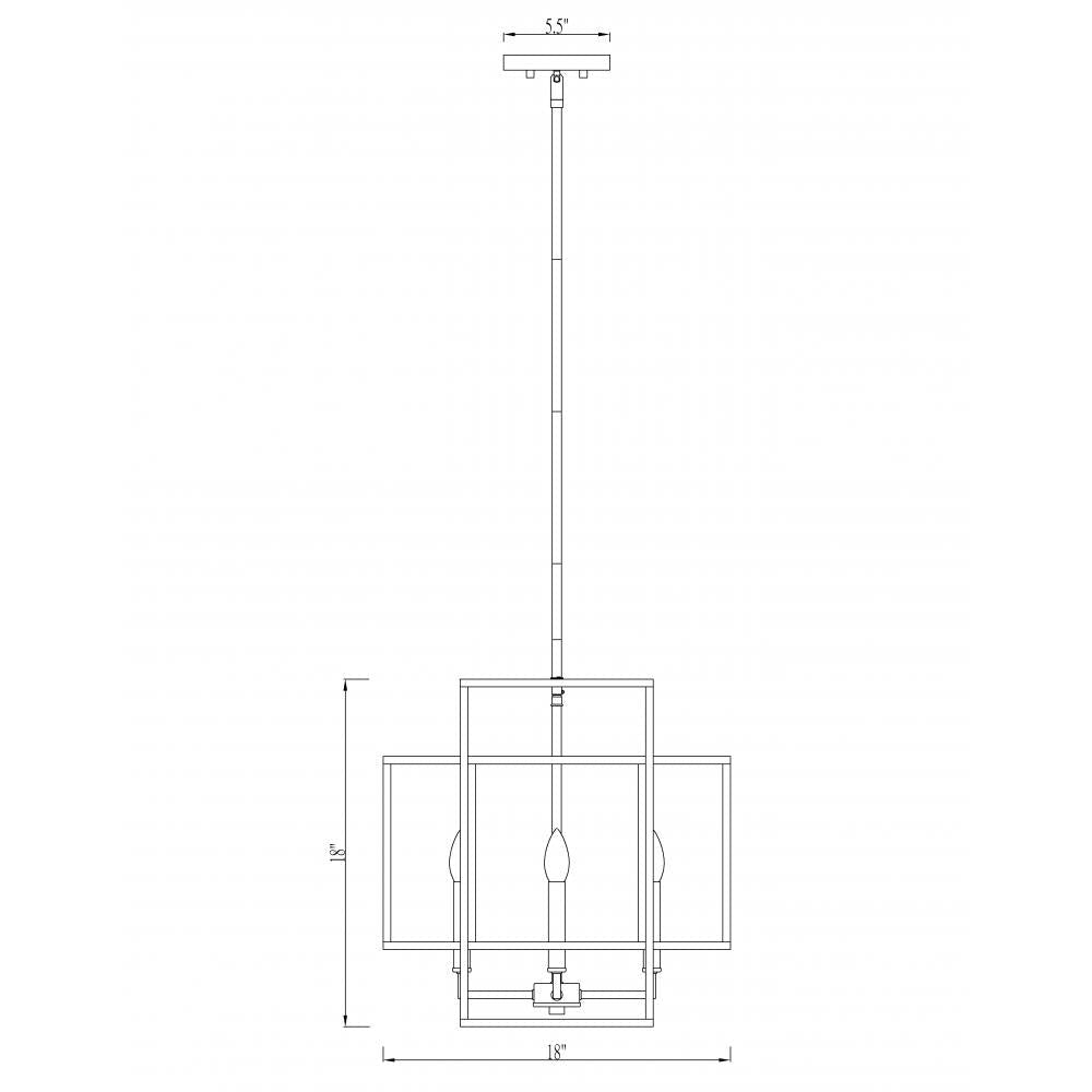 Z-Lite Lighting 454-18MB Chandelier Contemporary - Black