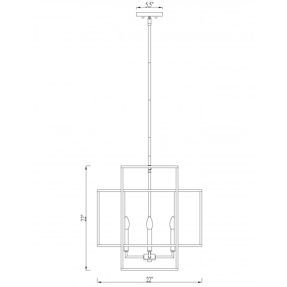 Z-Lite Lighting 454-22MB Chandelier Contemporary - Black