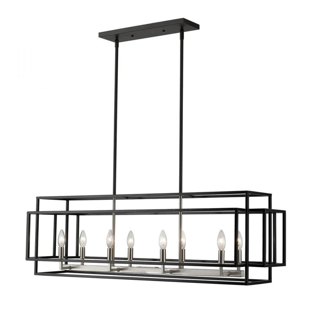8 Light Linear Chandelier