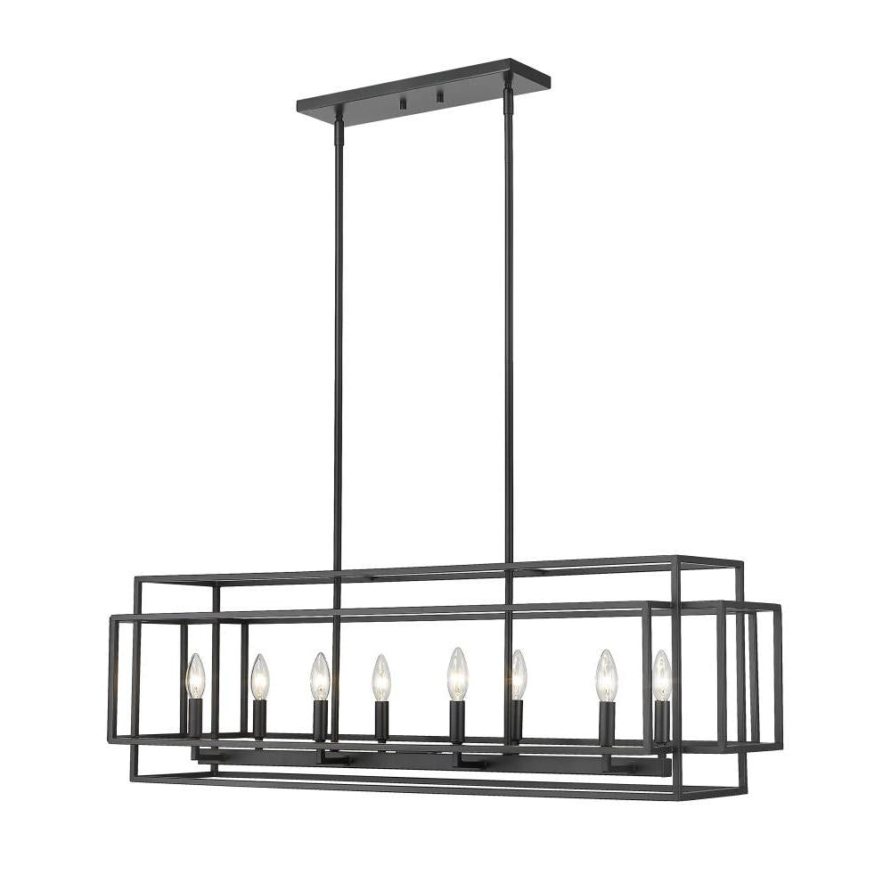 8 Light Linear Chandelier