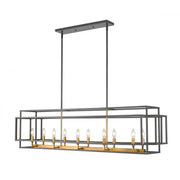 10 Light Linear Chandelier
