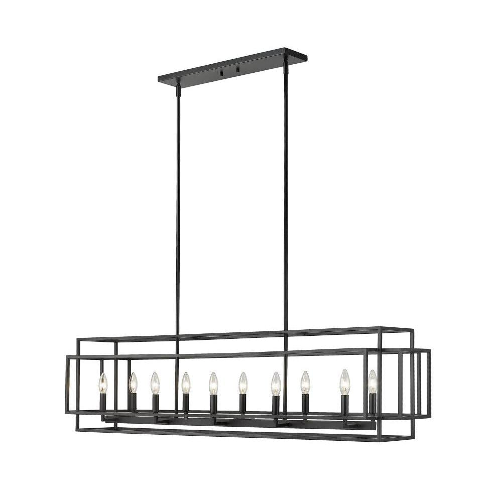 10 Light Linear Chandelier