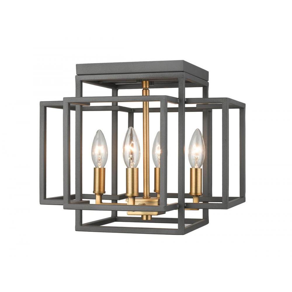 4 Light Flush Mount Light