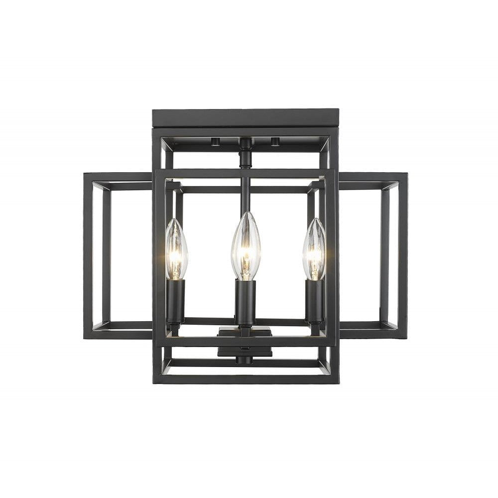 Z-Lite Lighting 454F-MB Flush Mount Contemporary - Black