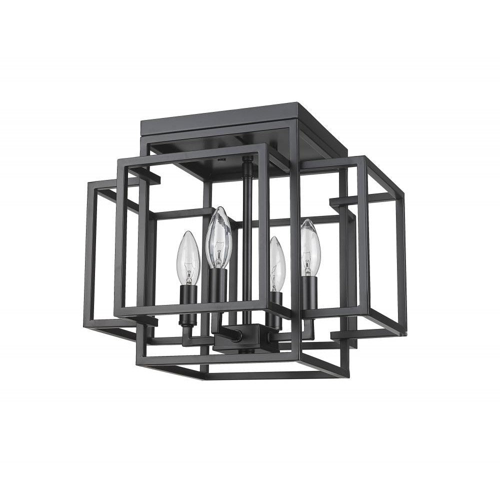 Z-Lite Lighting 454F-MB Flush Mount Contemporary - Black